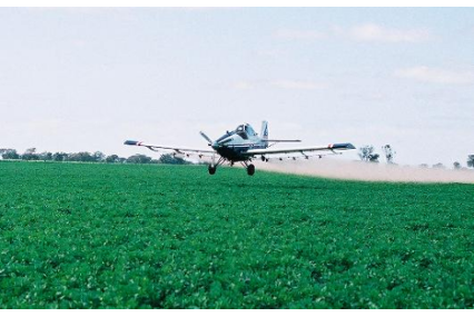 Professional providing aerial spraying services